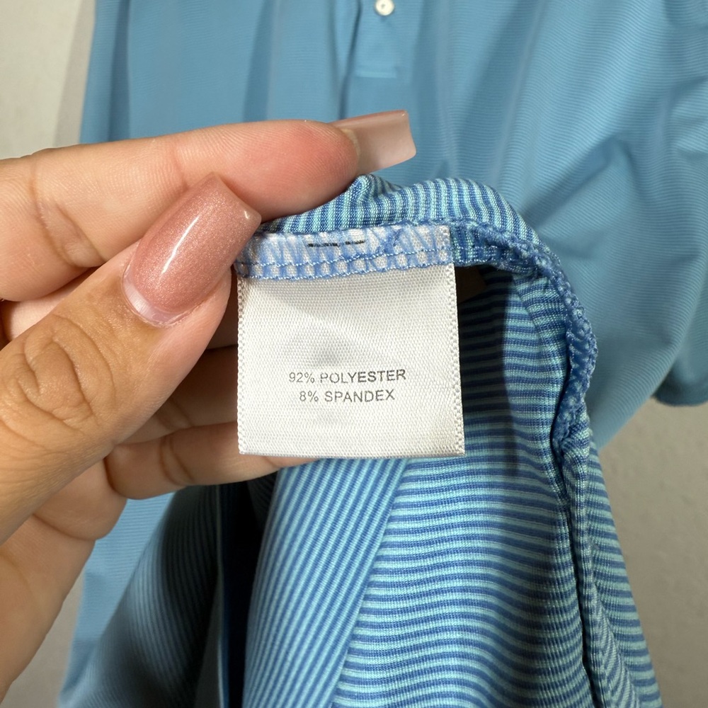 Peter Millar Summer Comfort Performance Polo Shirt Size Large - Picture 5 of 6